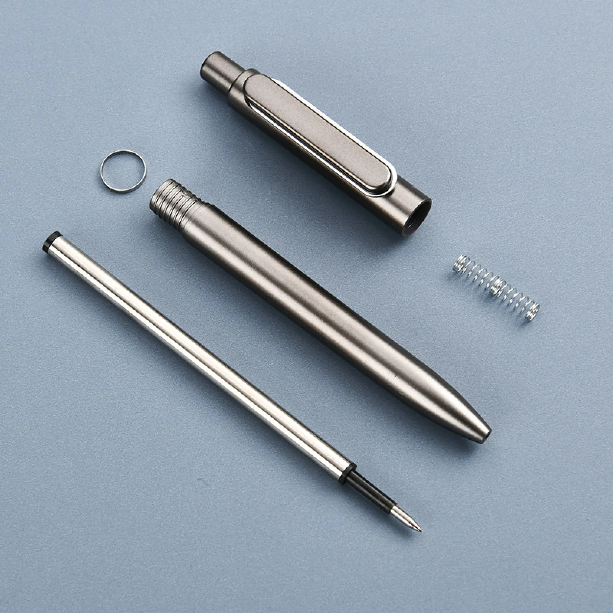 DeYa A12 Metal Retractable Ballpoint Pen 0.5mm Black Ink thumbnail 4