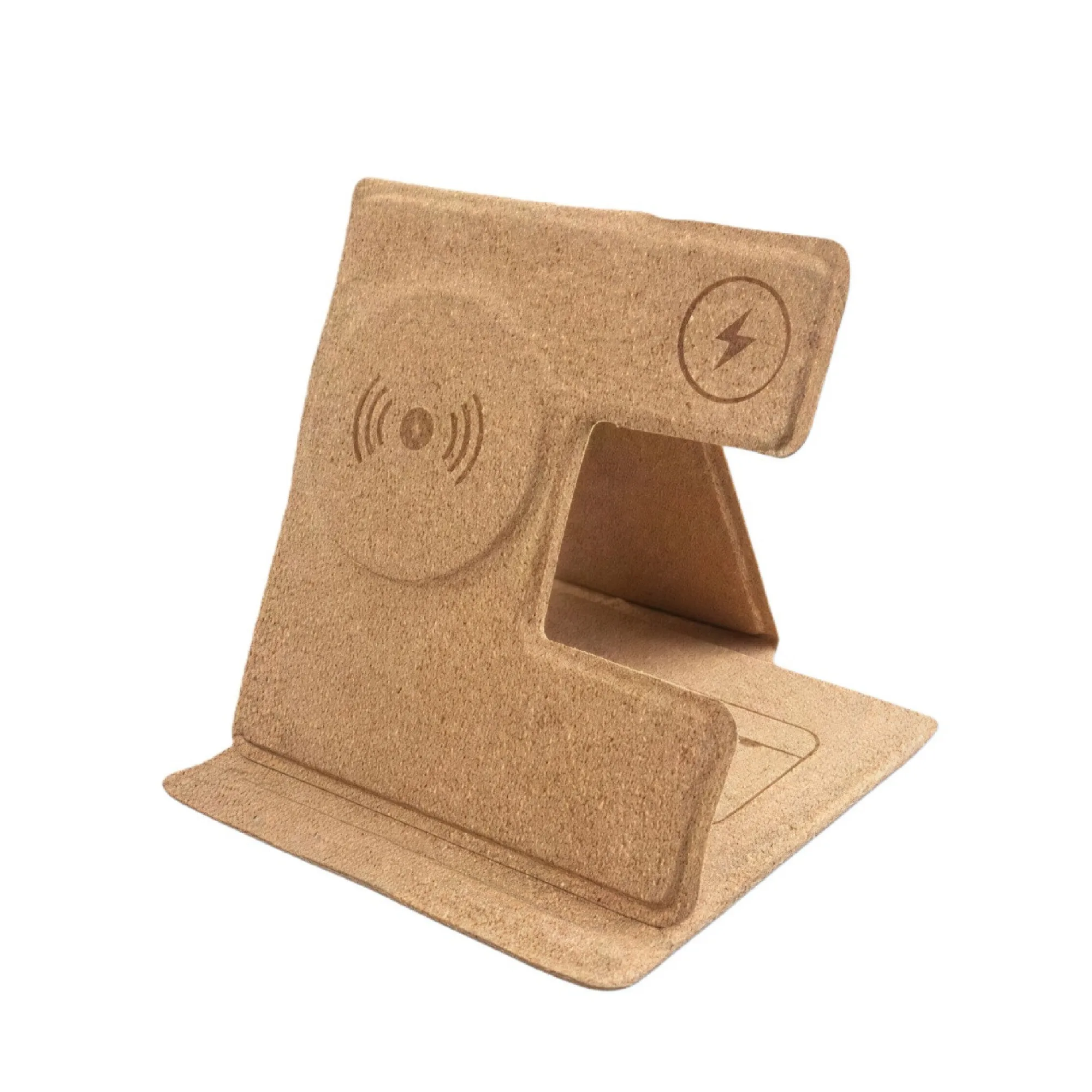 Cork Wireless Charging Stand with 15W Three-in-One Wireless Charging