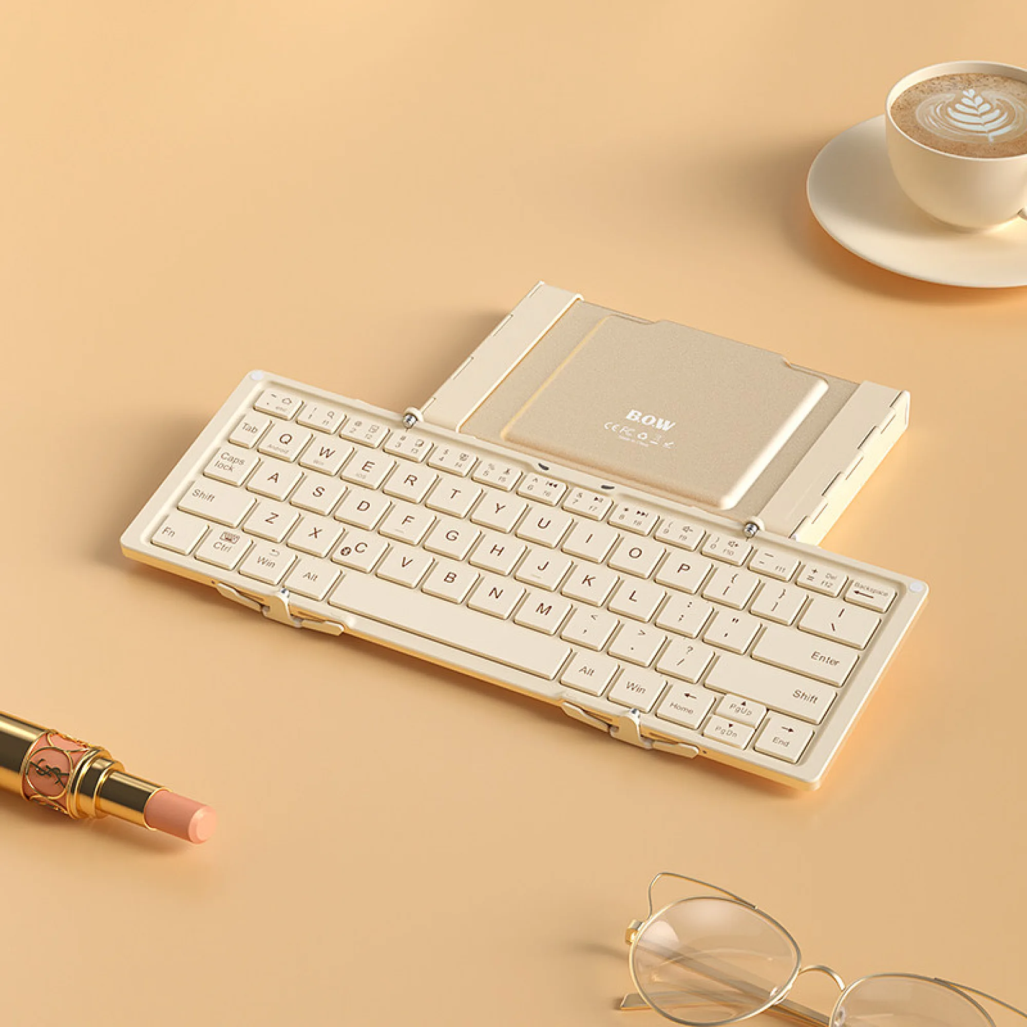 BOW Tri-fold Wireless Bluetooth Keyboard with Numeric Keypad thumbnail 9