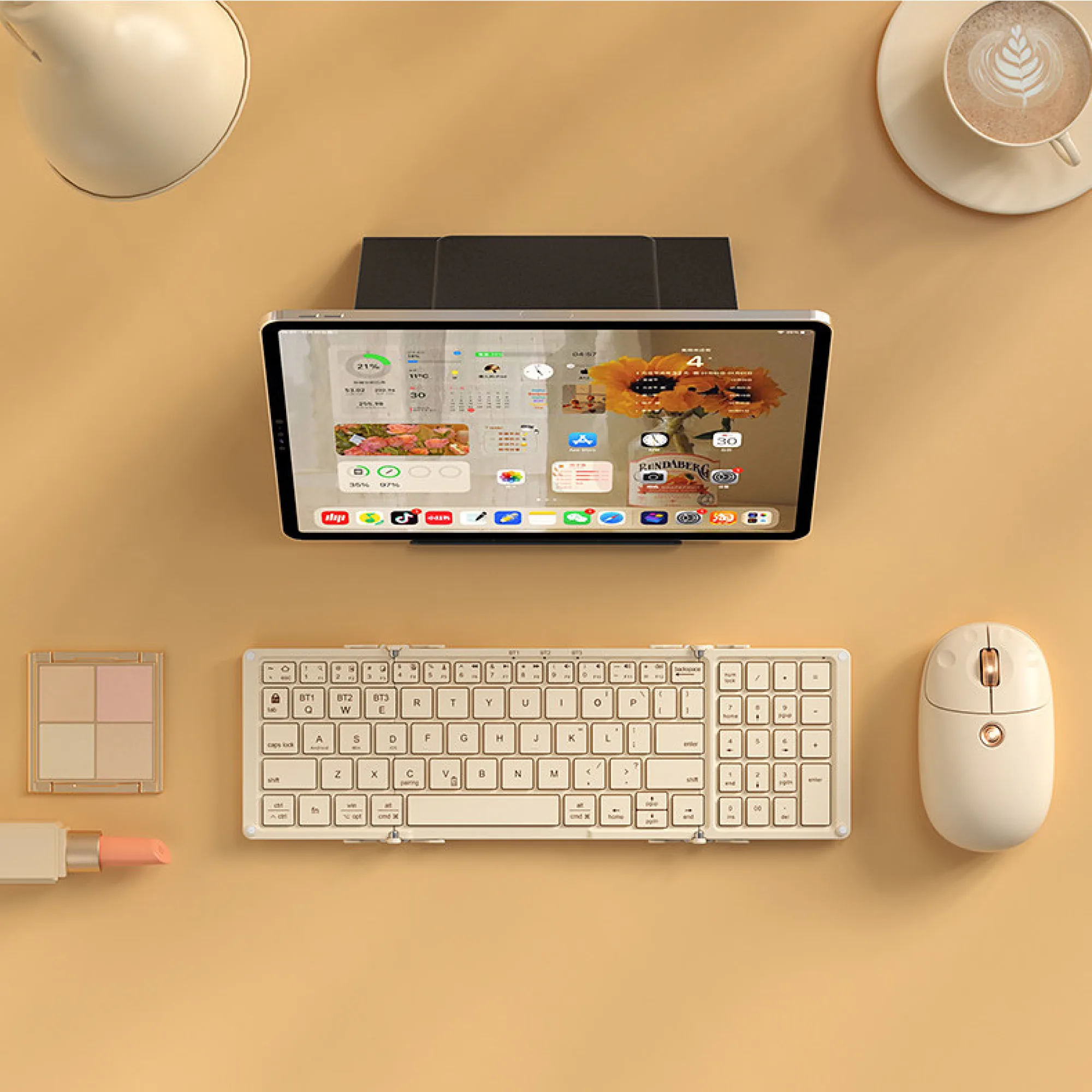 BOW Tri-fold Wireless Bluetooth Keyboard with Numeric Keypad thumbnail 8
