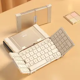 BOW Tri-fold Wireless Bluetooth Keyboard with Numeric Keypad thumbnail 1