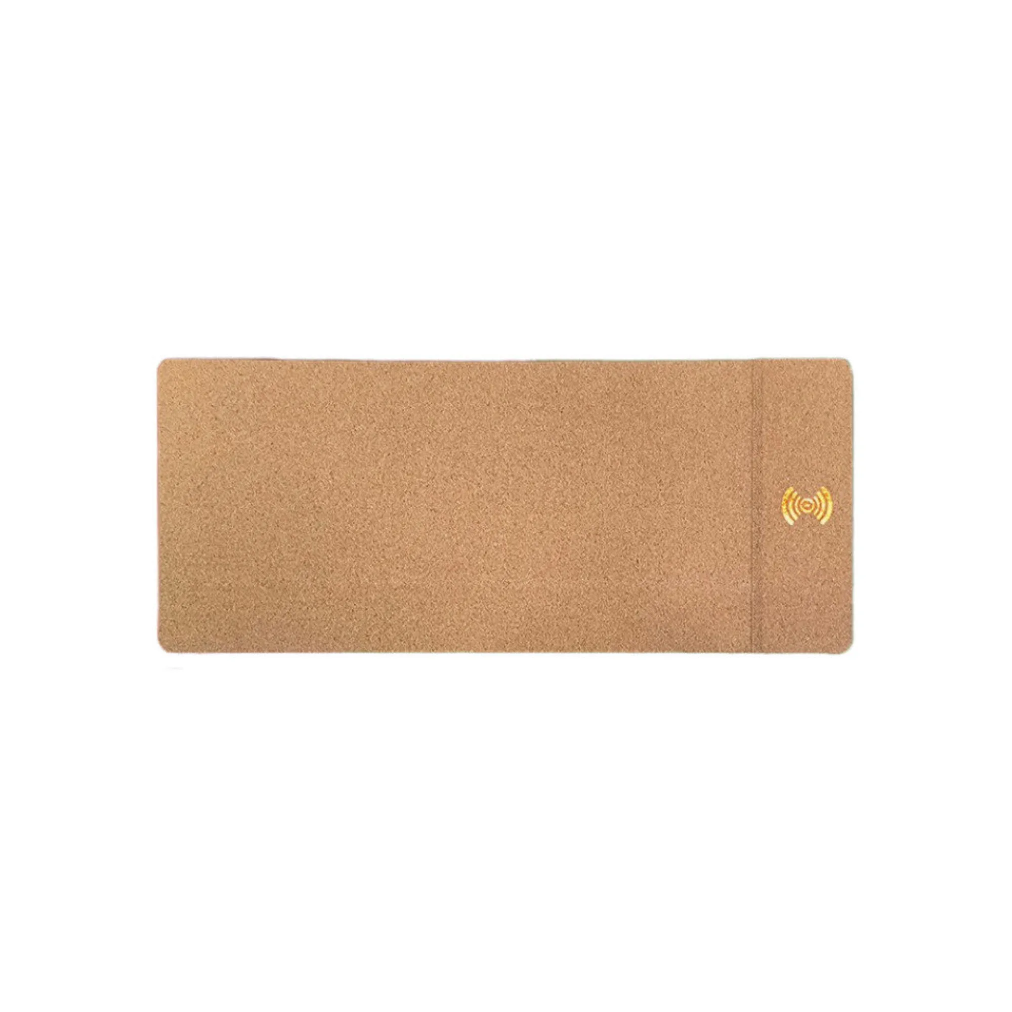 Natural Cork and Rubber Wireless Charging Mouse Pad with 15W Output — View 1