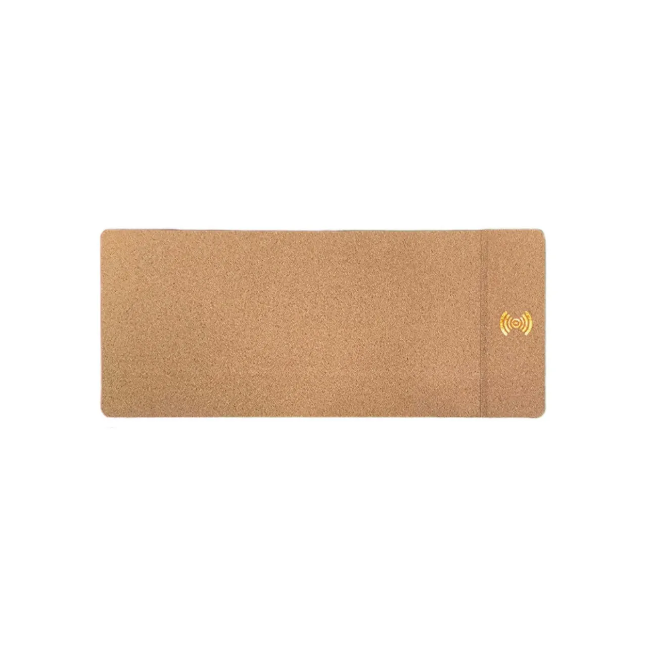 Natural Cork and Rubber Wireless Charging Mouse Pad with 15W Output