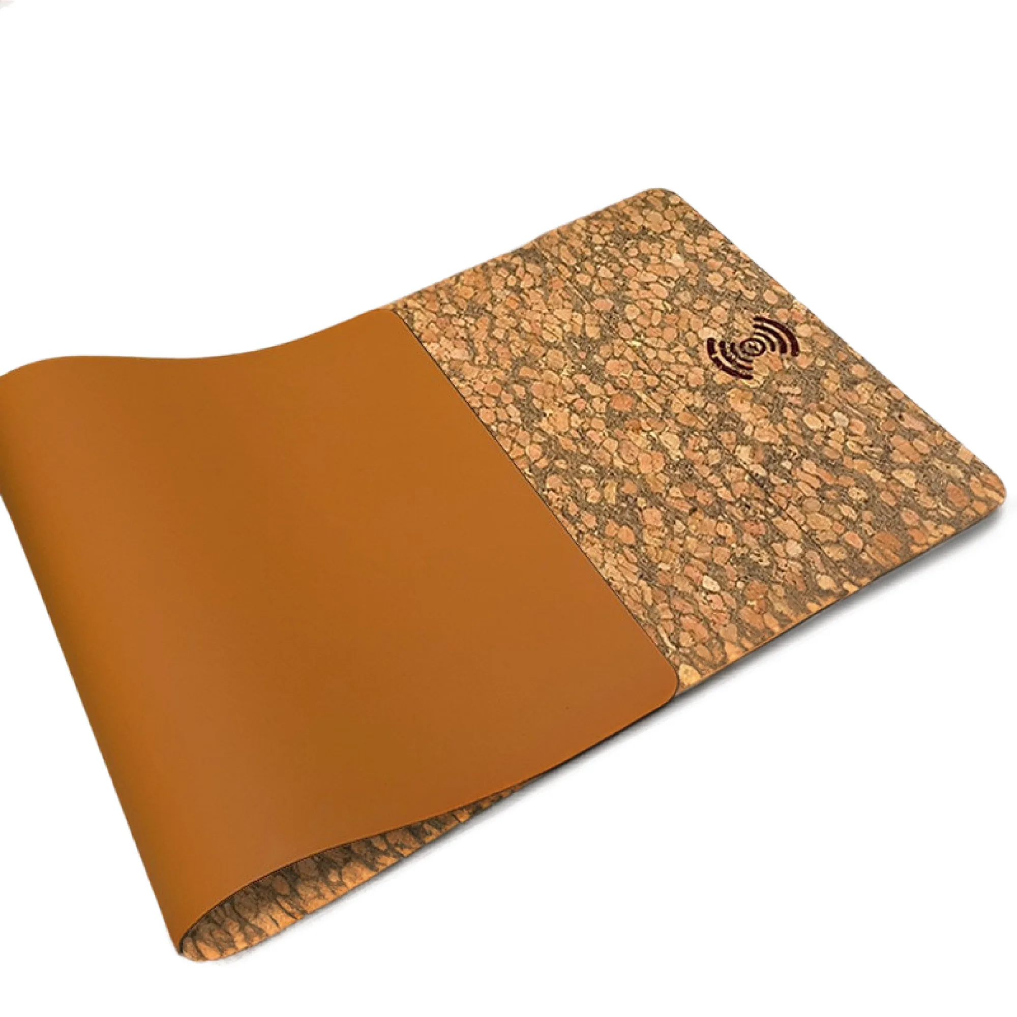Natural Cork and Rubber Wireless Charging Mouse Pad with 15W Output thumbnail 6