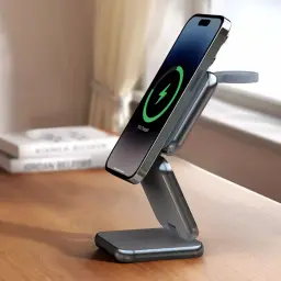 3-in-1 Wireless Charging Stand for Phone, Earphones, and Watch thumbnail 3