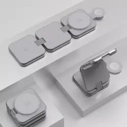 3-in-1 Wireless Charging Stand for Phone, Earphones, and Watch thumbnail 5