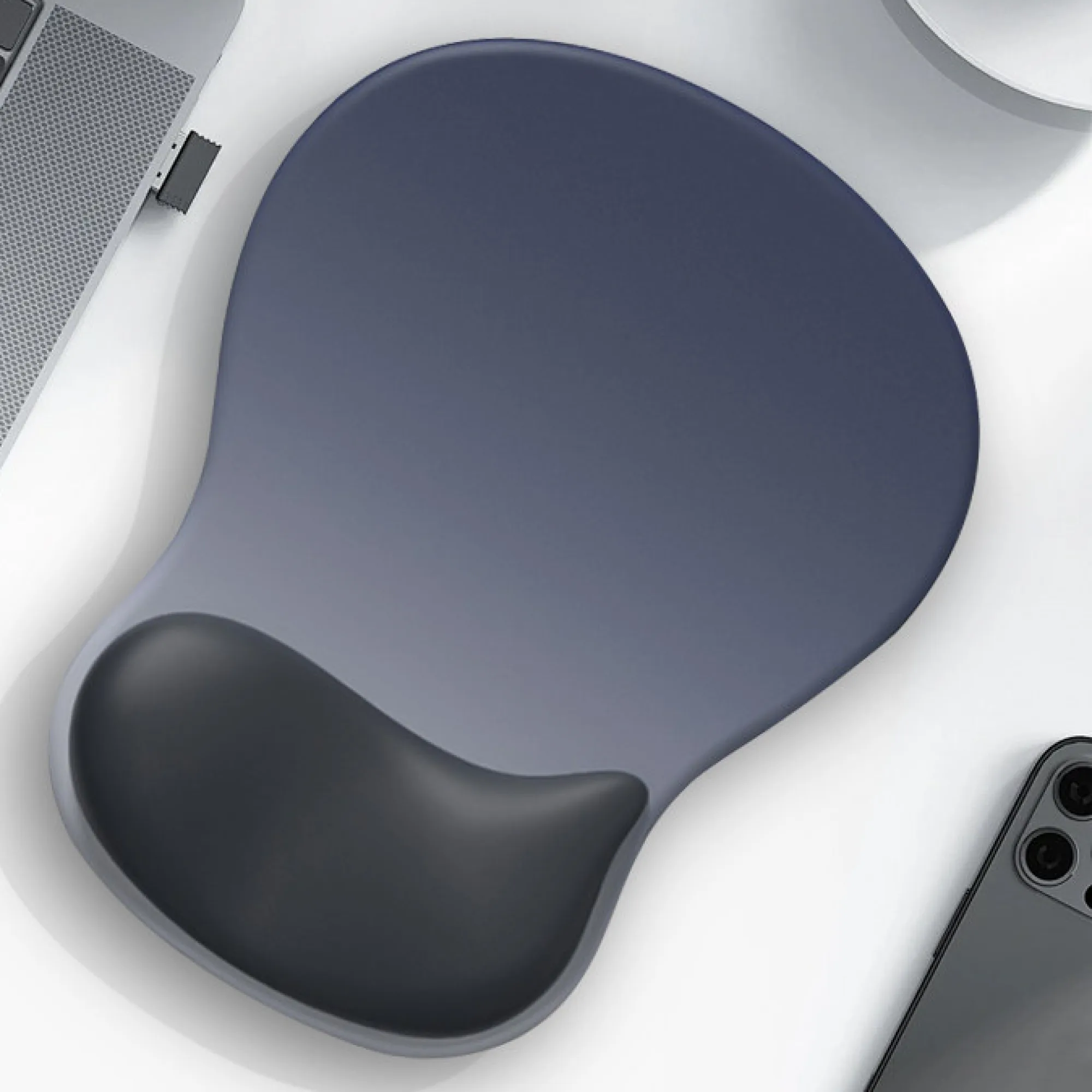 Ergonomic Waterdrop Wrist Rest Mouse Pad with Concave Support thumbnail 8