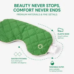 Dual-Use Eye Mask with Corduroy and Silk Sides thumbnail 2