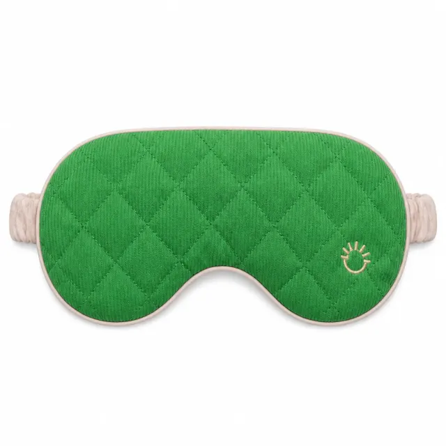 Dual-Use Eye Mask with Corduroy and Silk Sides — alternate view 1