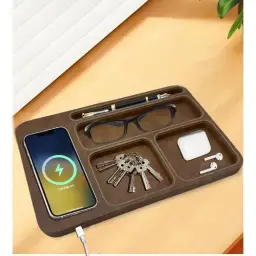 15W Wireless Charging Storage Tray with Type-C Port thumbnail 4