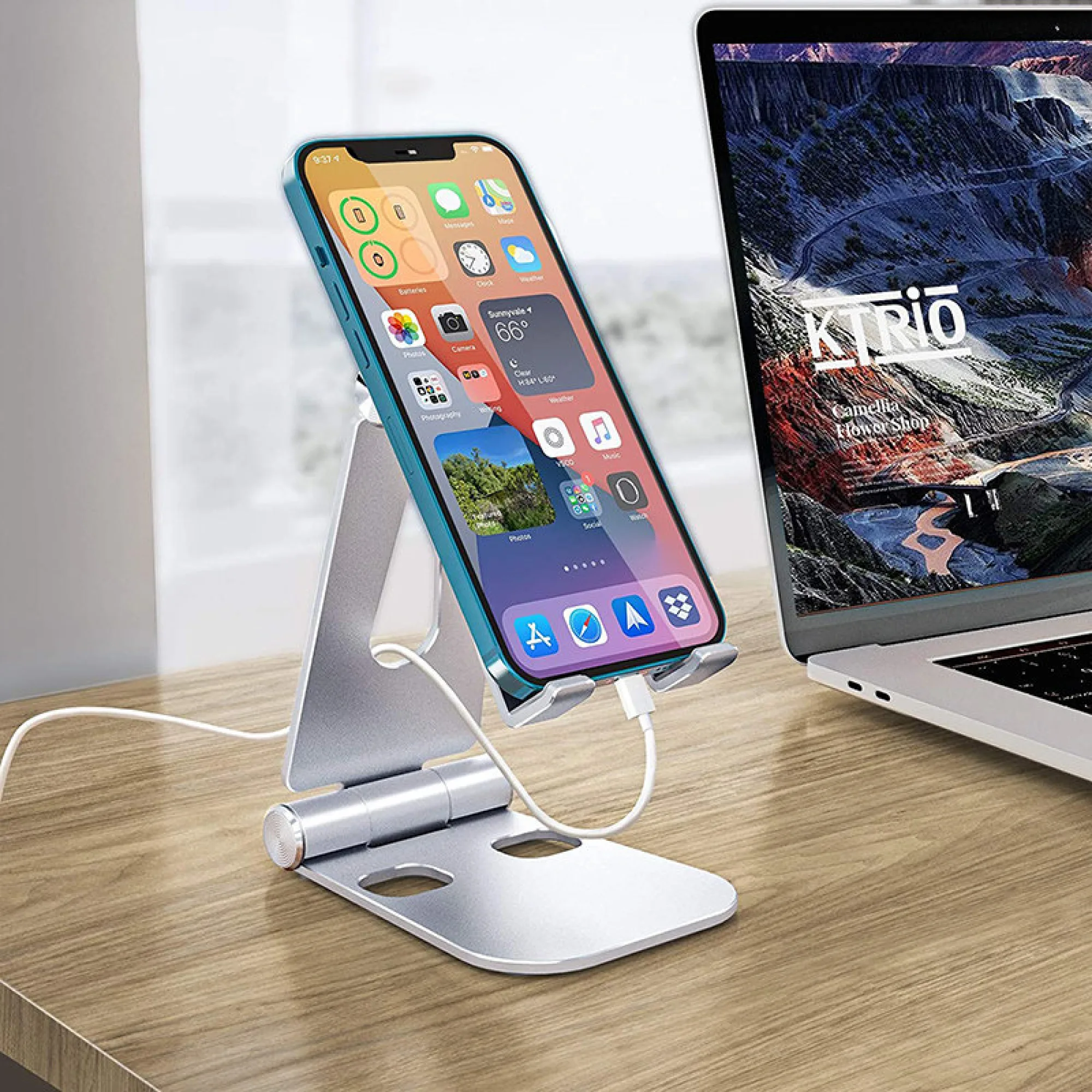 Aluminum Alloy Desktop Phone and Tablet Stand thumbnail 7