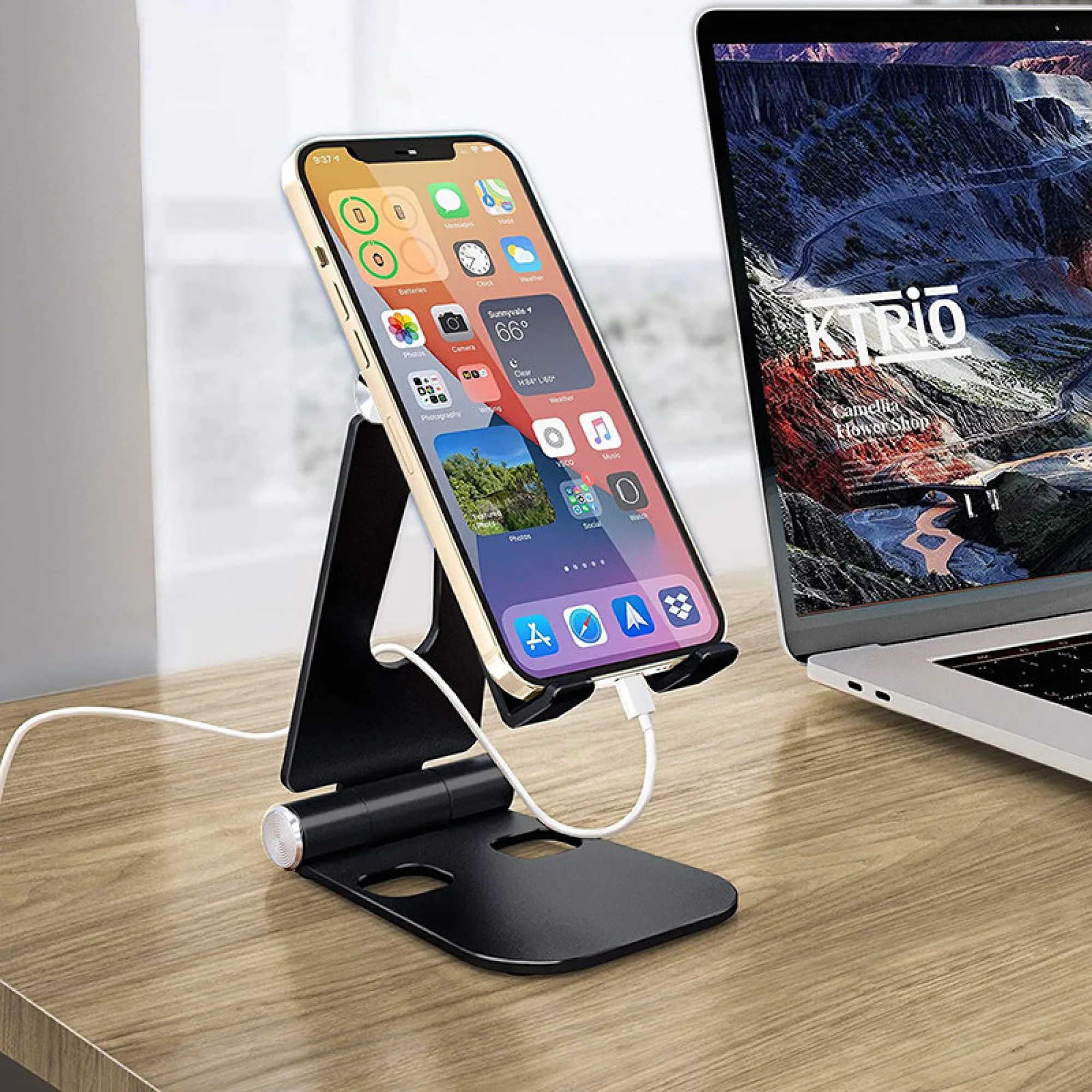 Aluminum Alloy Desktop Phone and Tablet Stand thumbnail 6