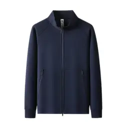 Stand-Collar Cardigan Jacket with Double-Head Zipper thumbnail 8