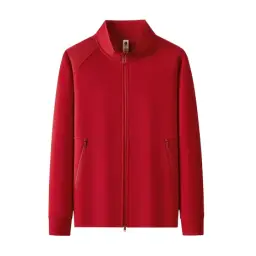 Stand-Collar Cardigan Jacket with Double-Head Zipper thumbnail 7