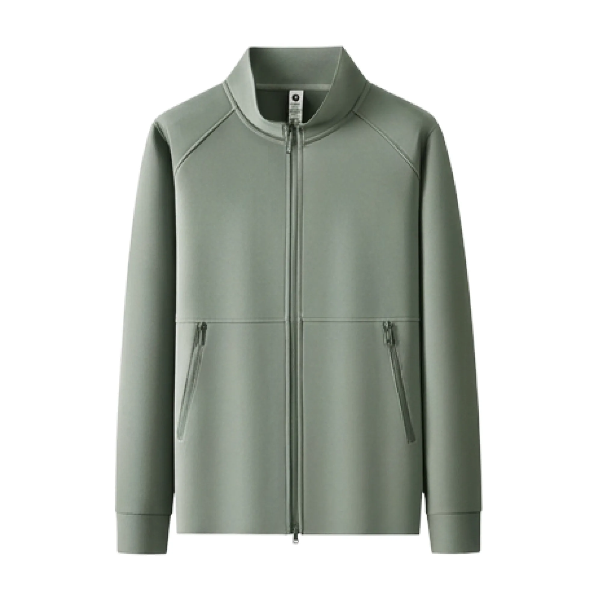 Stand-Collar Cardigan Jacket with Double-Head Zipper thumbnail 6