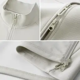 Stand-Collar Cardigan Jacket with Double-Head Zipper thumbnail 4
