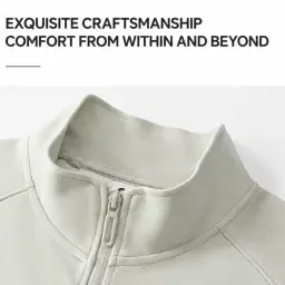 Stand-Collar Cardigan Jacket with Double-Head Zipper thumbnail 3