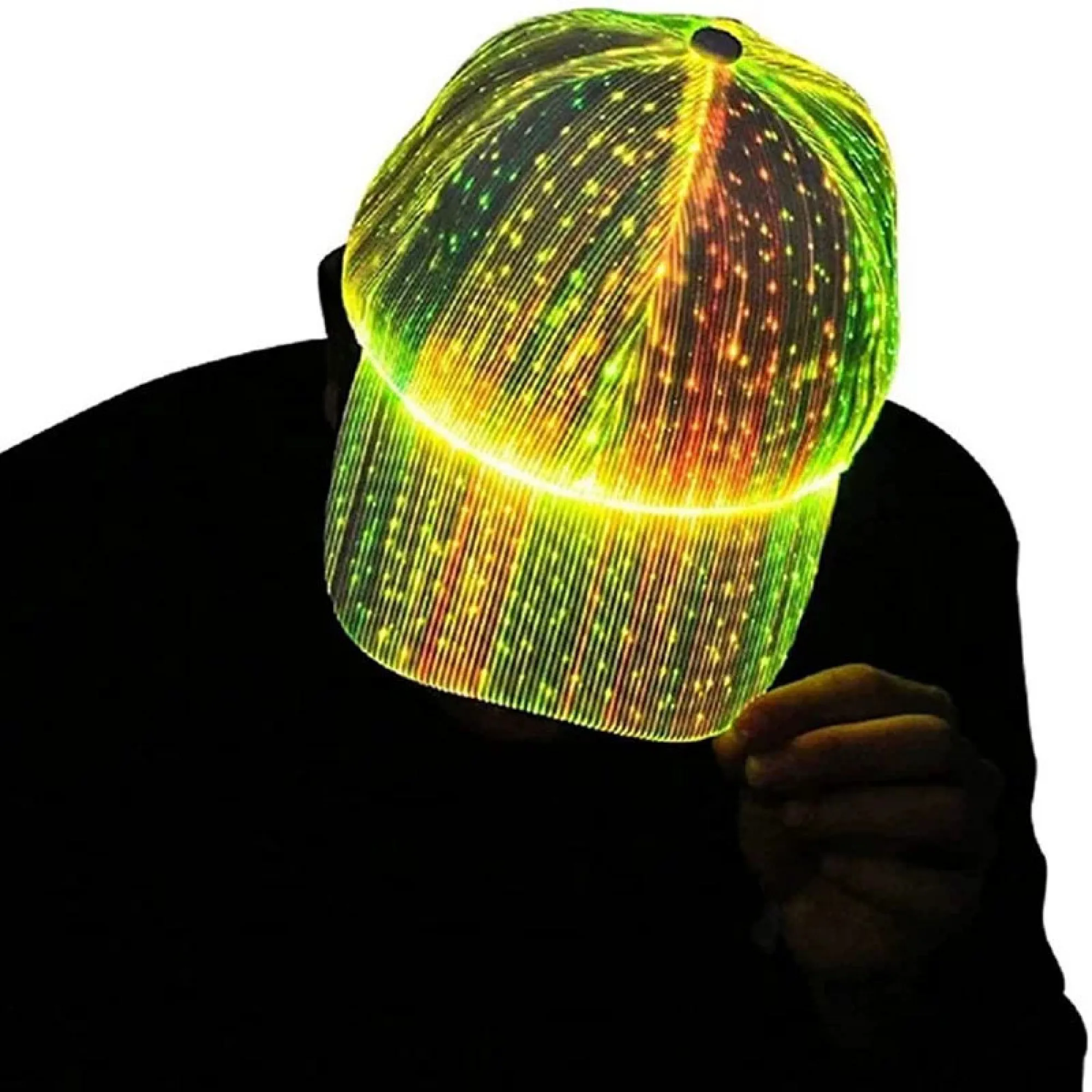 LED Fiber Optic Luminous Baseball Cap thumbnail 4