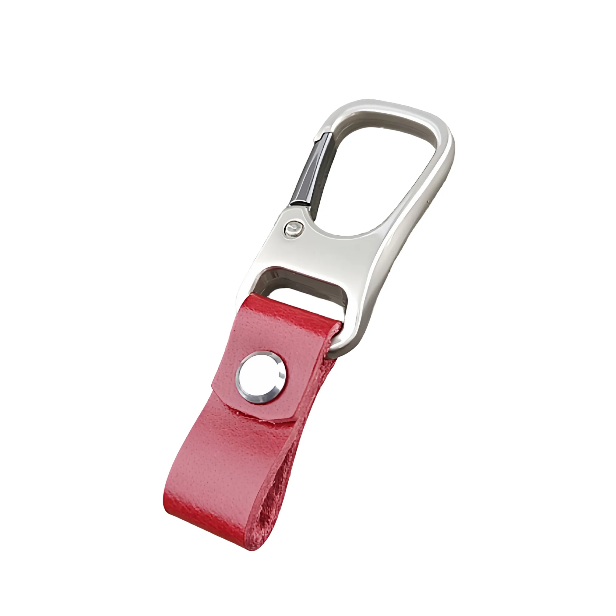 Genuine Leather Car Keychain with Metal Carabiner Clip thumbnail 9