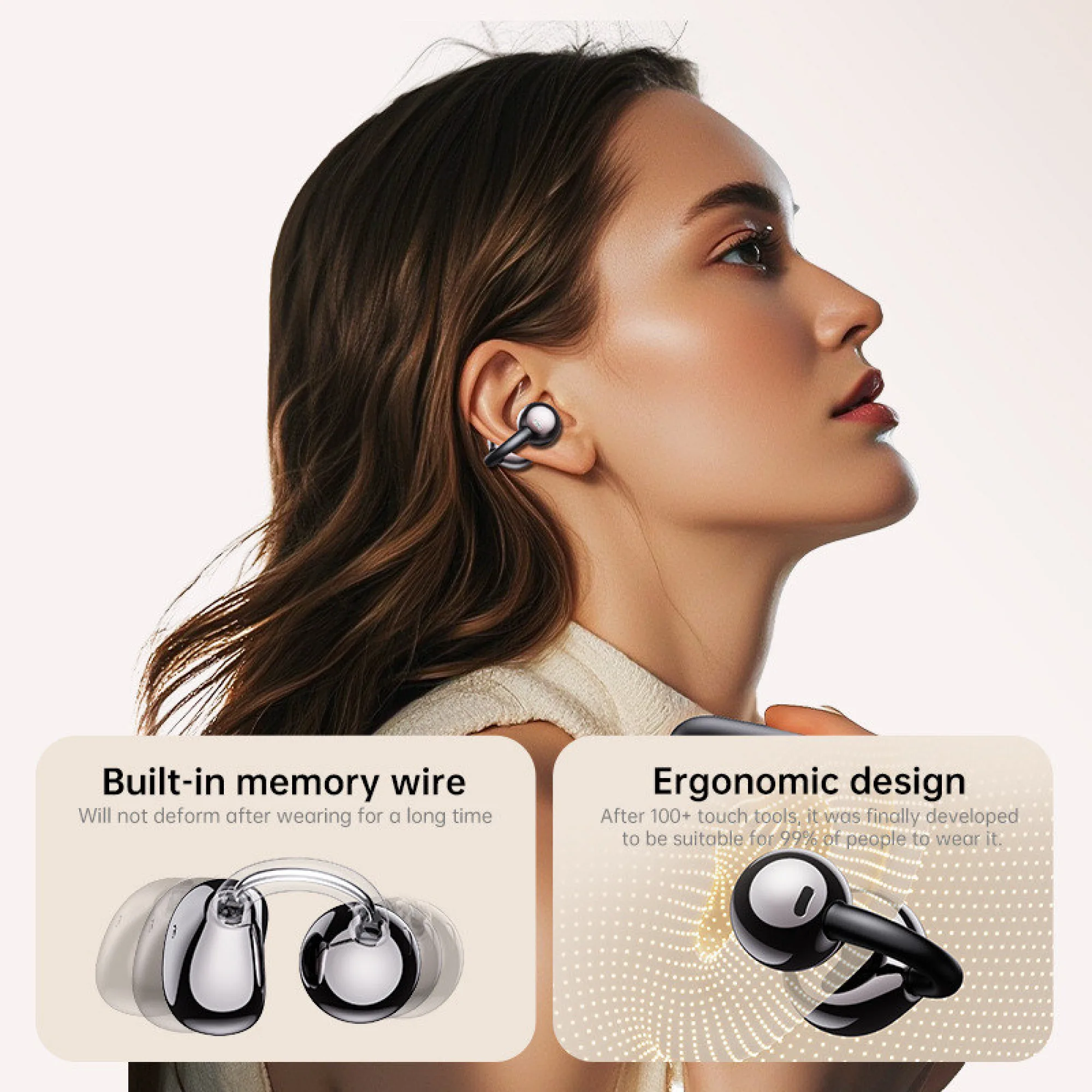 XG42 AI Translation Wireless Bluetooth Earphones with Ear-Hook Design thumbnail 3