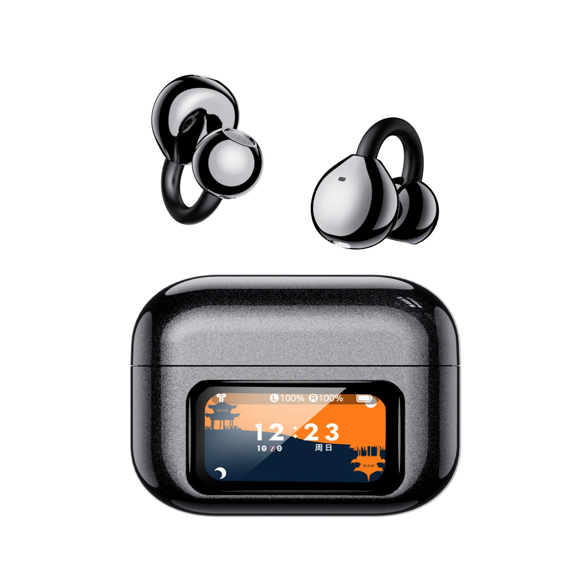XG42 AI Translation Wireless Bluetooth Earphones with Ear-Hook Design — View 1