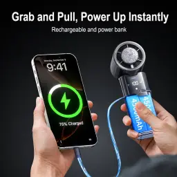 Mave MF120 Multi-function Handheld Fan with Neck, Handheld, Desktop, and Hanging Modes thumbnail 5