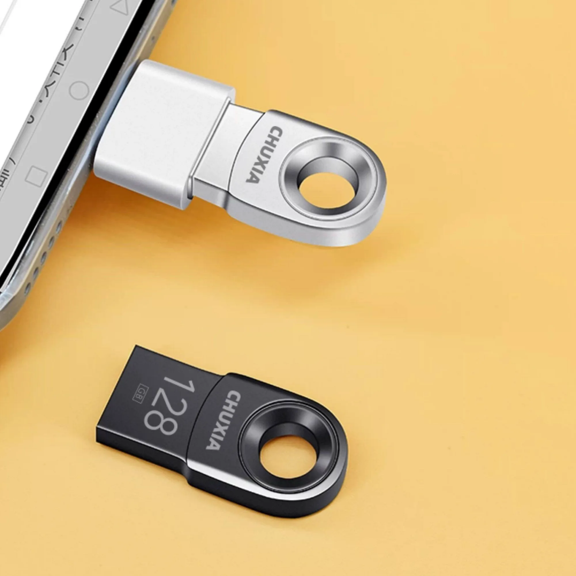 Short Dual-Use USB Flash Drive