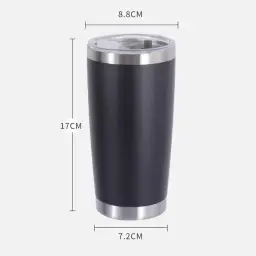 304 Stainless Steel Vacuum Insulated Tumbler with Straw Lid, 20oz thumbnail 4