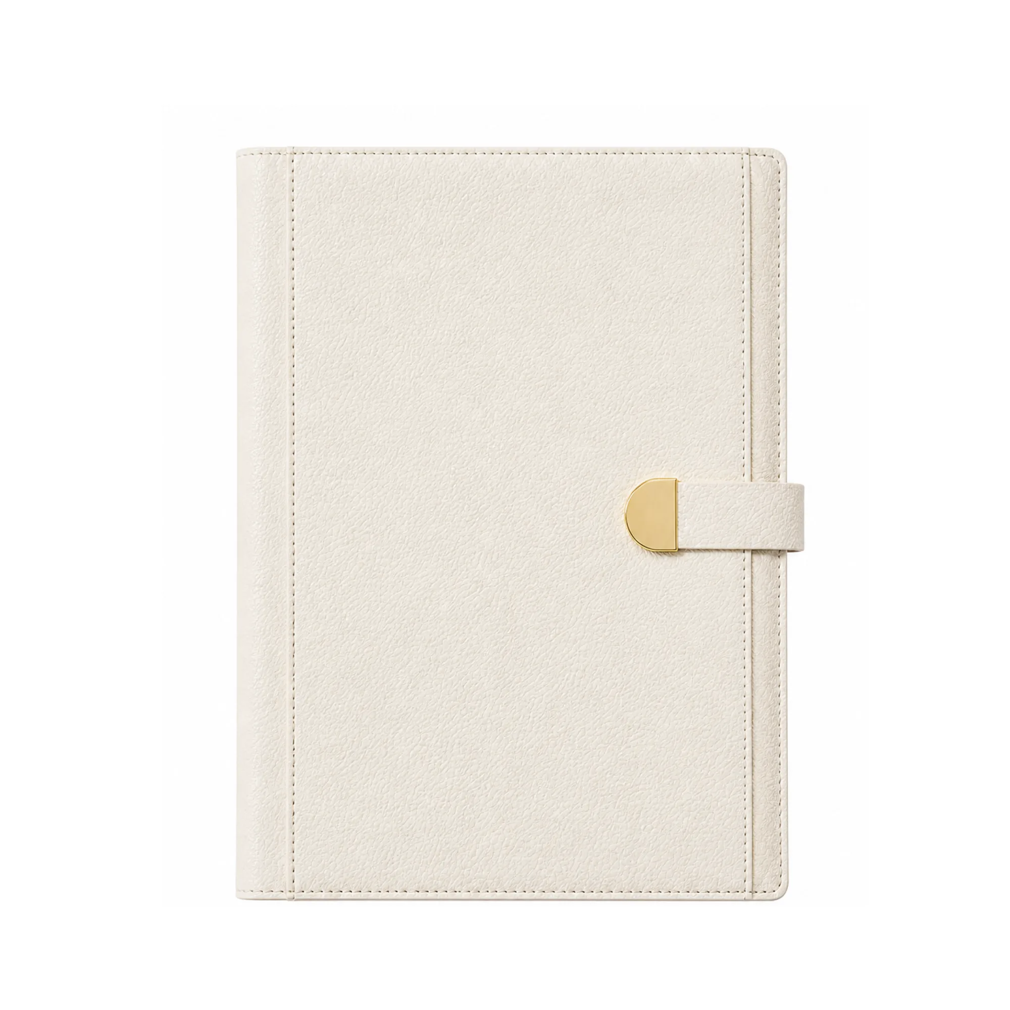 B5 Loose-Leaf Notebook with Lychee Grain Soft Leather Cover