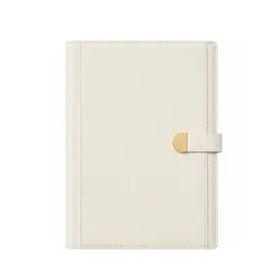 B5 Loose-Leaf Notebook with Lychee Grain Soft Leather Cover thumbnail 1