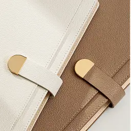 B5 Loose-Leaf Notebook with Lychee Grain Soft Leather Cover thumbnail 8