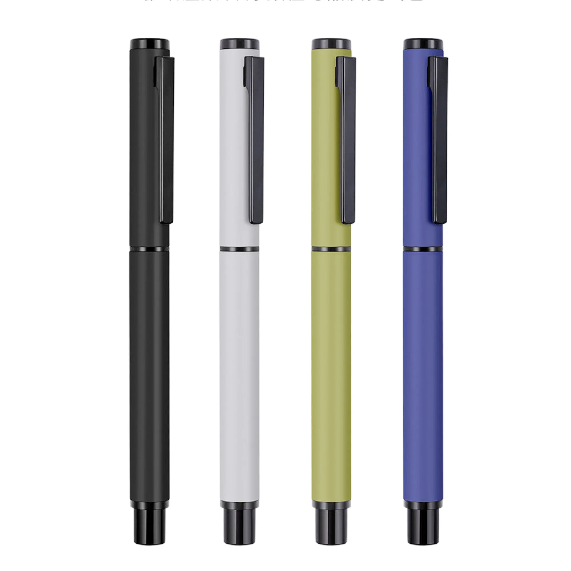 Metal Ballpoint Pen with Cap, 0.5mm Bullet Tip, Refillable — View 1