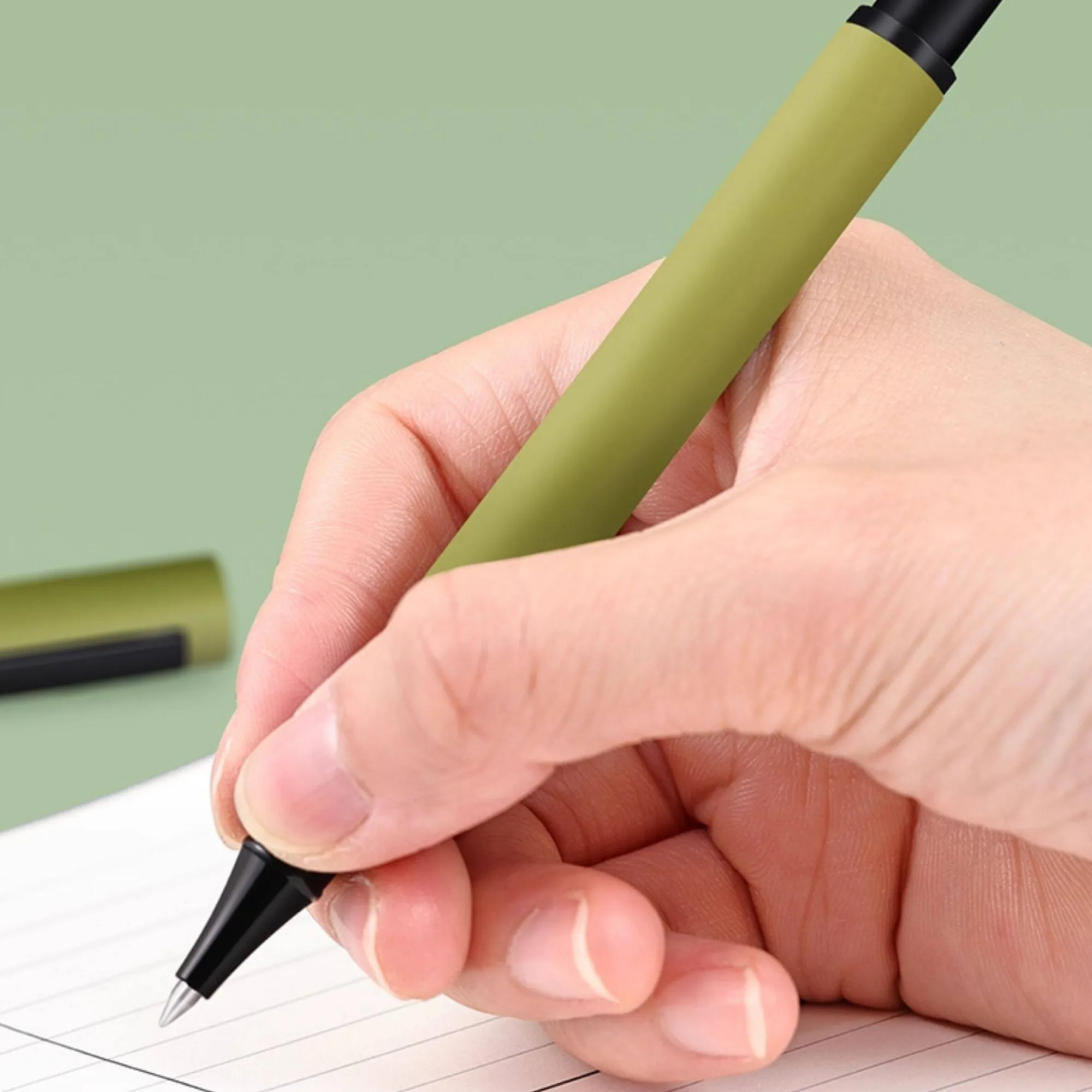Metal Ballpoint Pen with Cap, 0.5mm Bullet Tip, Refillable thumbnail 3