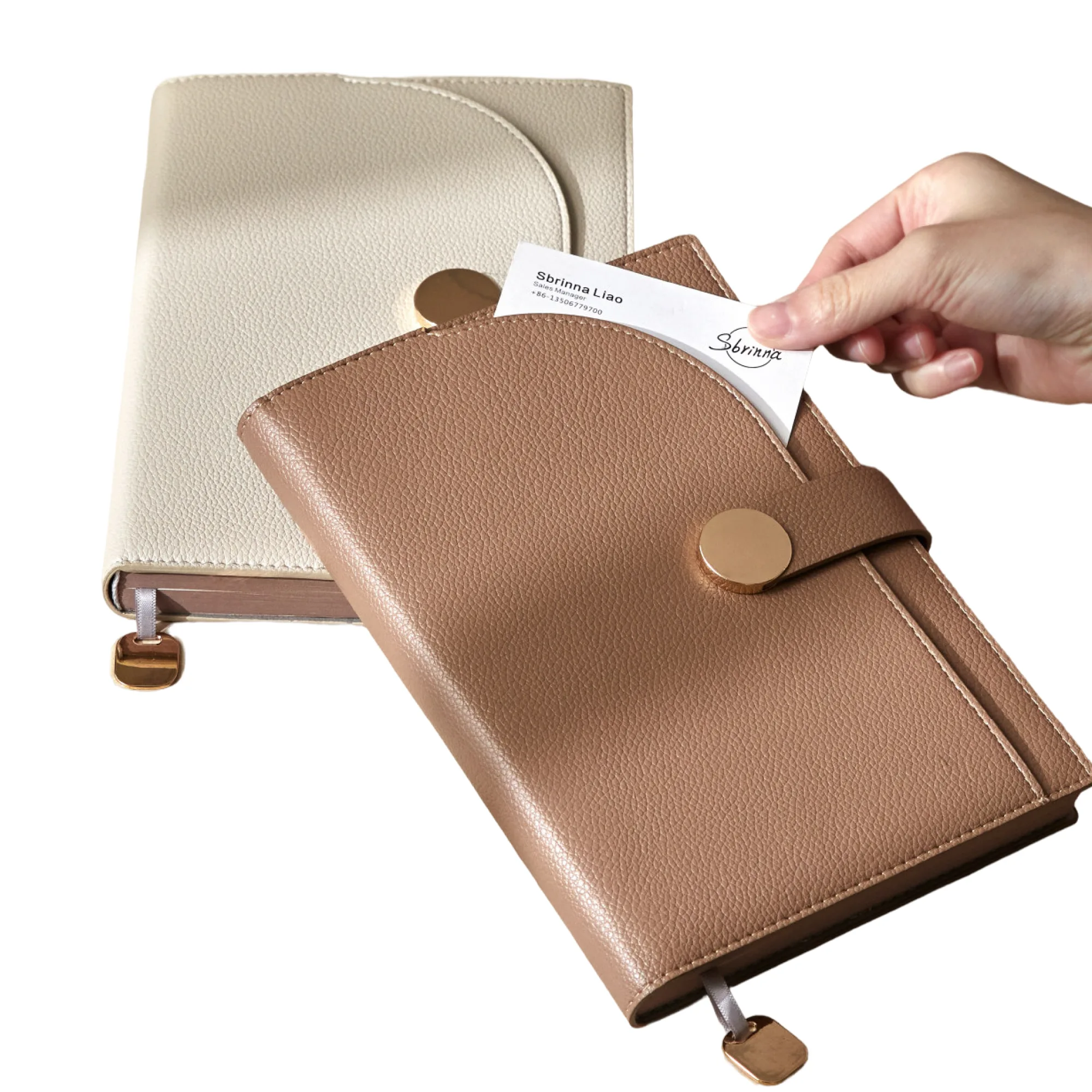 A5/B5 Hardcover Ruled Notebook with 256 Pages — View 1