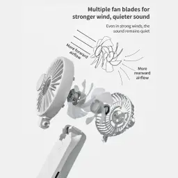 RHYTHM Portable Mini Fan (Handheld/Neck/Desktop) thumbnail 3