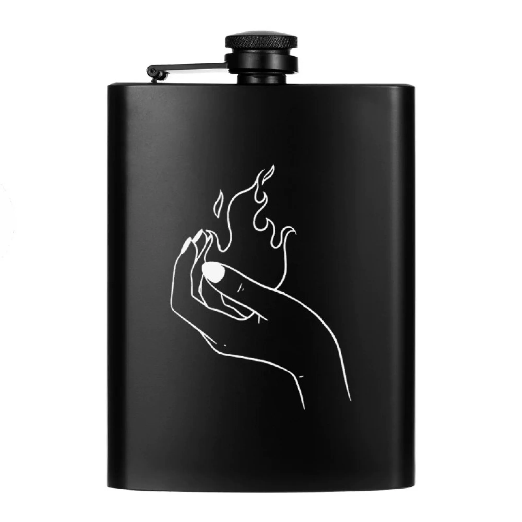 Stainless Steel Hip Flask with Skull Design thumbnail 10