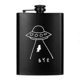 Stainless Steel Hip Flask with Skull Design thumbnail 8