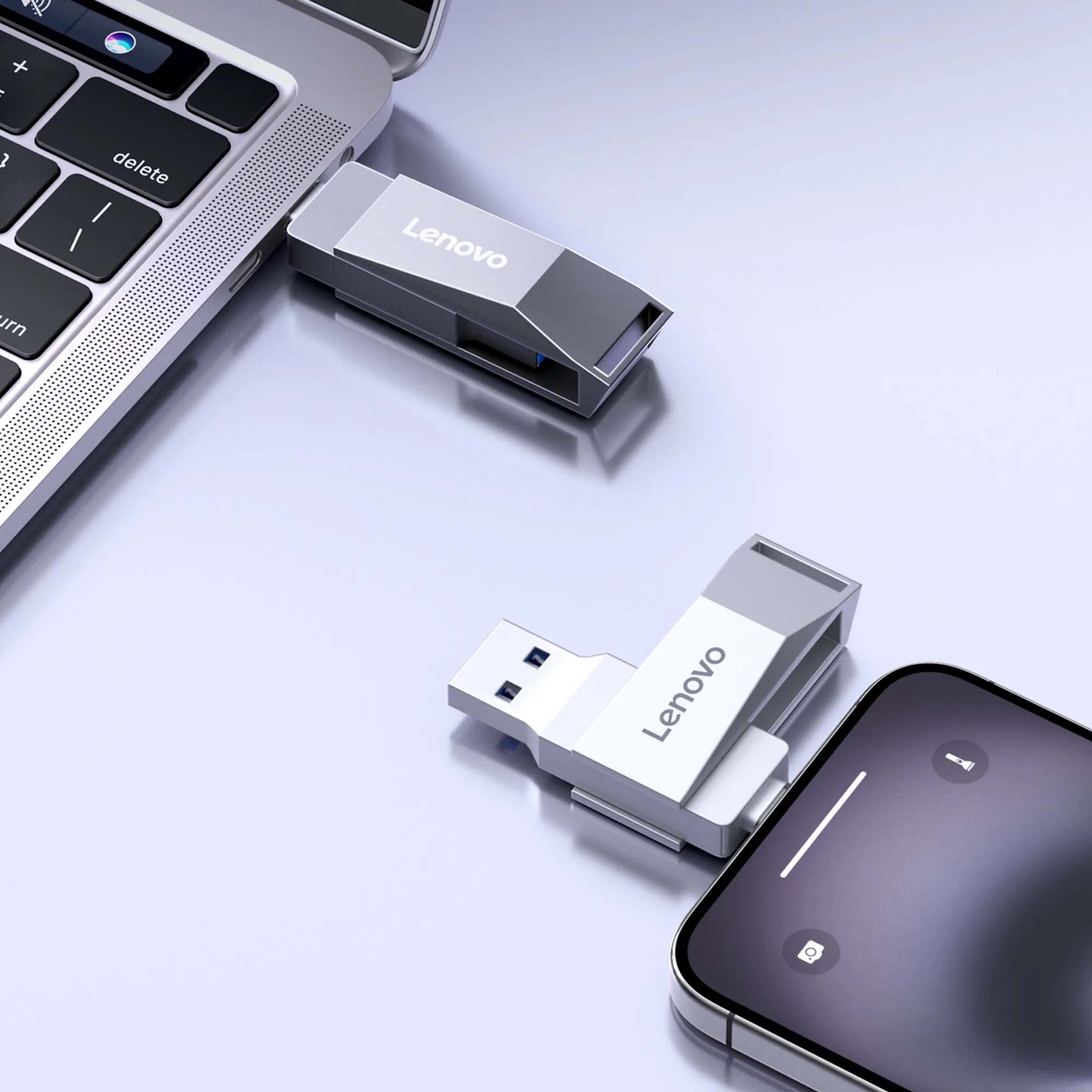 Lenovo Dual-Interface USB Flash Drive with Type-C and USB-A thumbnail 4