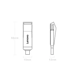 Lenovo Dual-Interface USB Flash Drive with Type-C and USB-A thumbnail 6