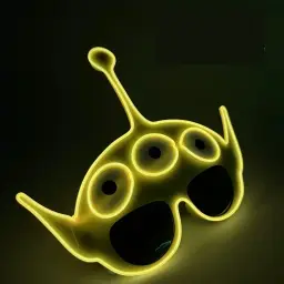 EL Glowing Glasses with Three-Eyed Alien Design thumbnail 7