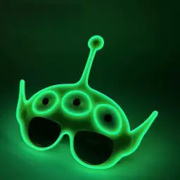 EL Glowing Glasses with Three-Eyed Alien Design thumbnail 6