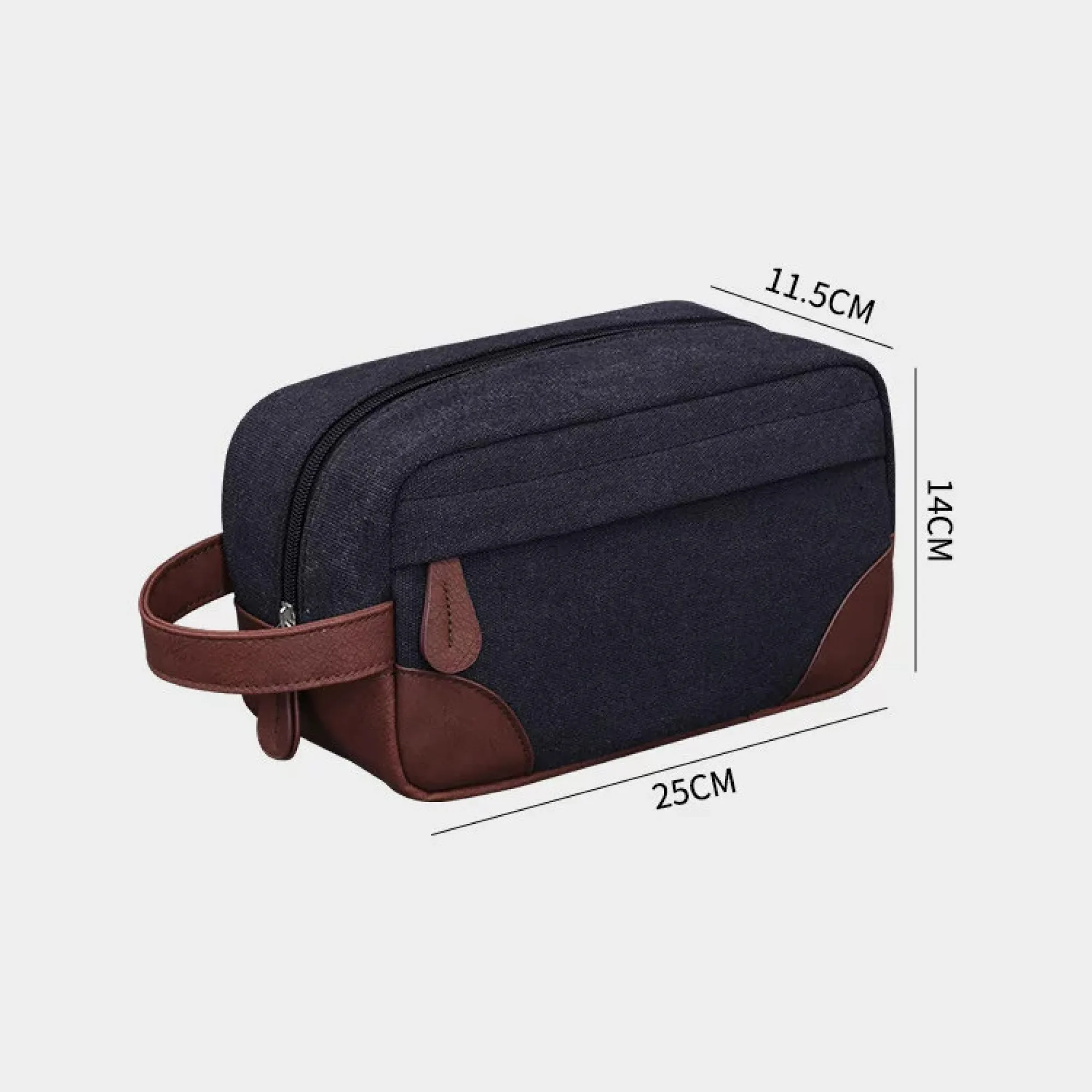 Canvas Wash Bag with Zipper Closure thumbnail 6