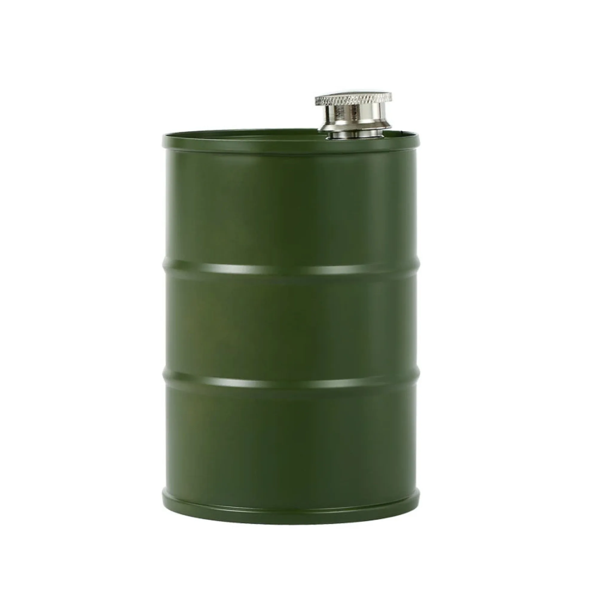 750 ml 304 Stainless Steel Barrel-Shaped Flask