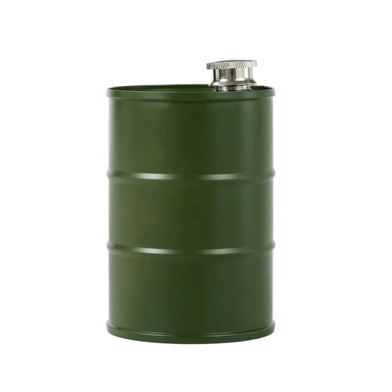 750 ml 304 Stainless Steel Barrel-Shaped Flask