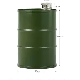 750 ml 304 Stainless Steel Barrel-Shaped Flask thumbnail 7