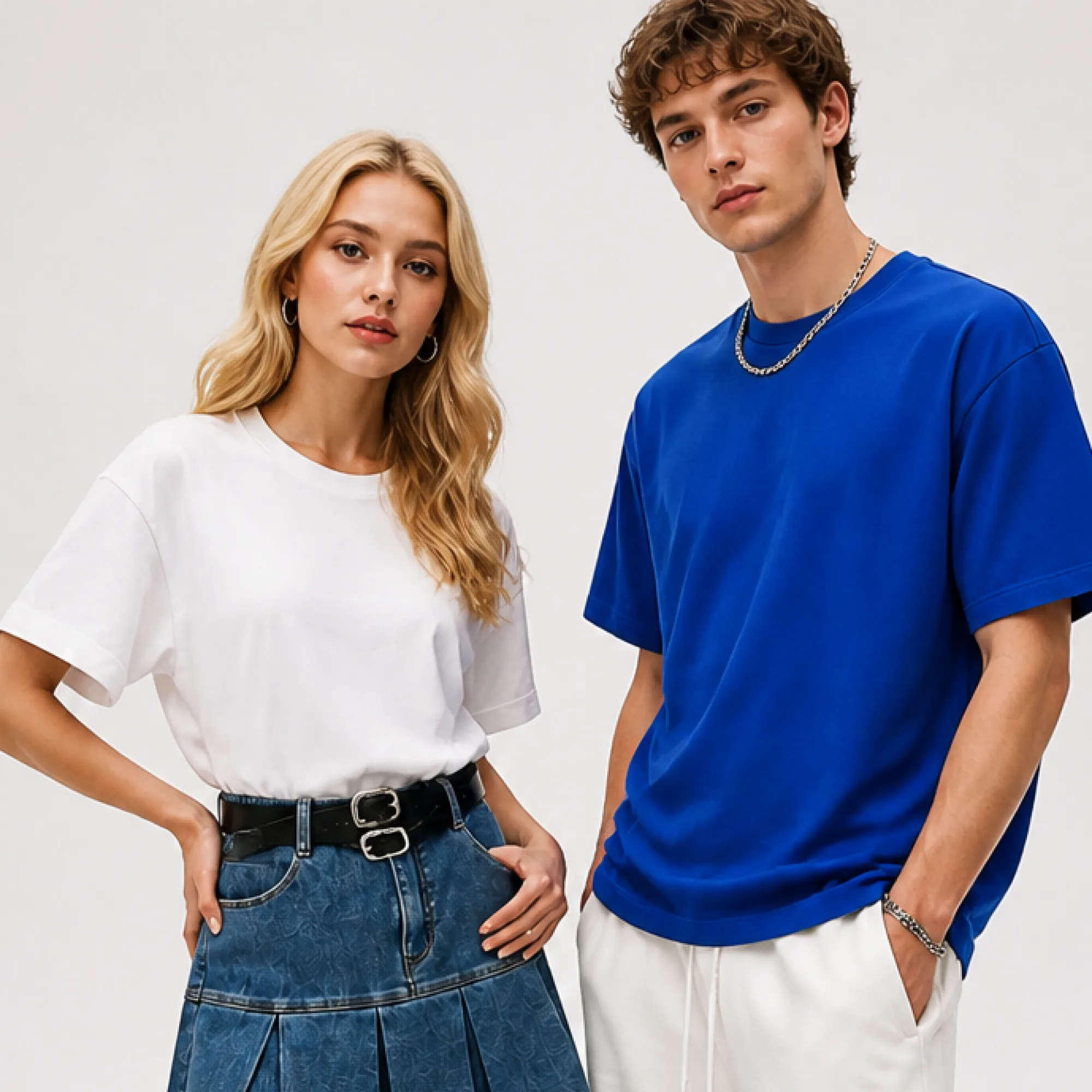 Heavyweight 100% Cotton Short-Sleeve Crew Neck T-Shirt thumbnail 5