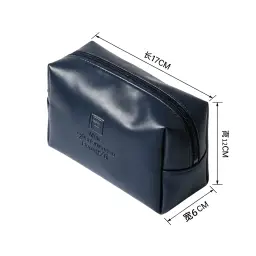 PU Square Cosmetic Bag with Zipper Closure thumbnail 6
