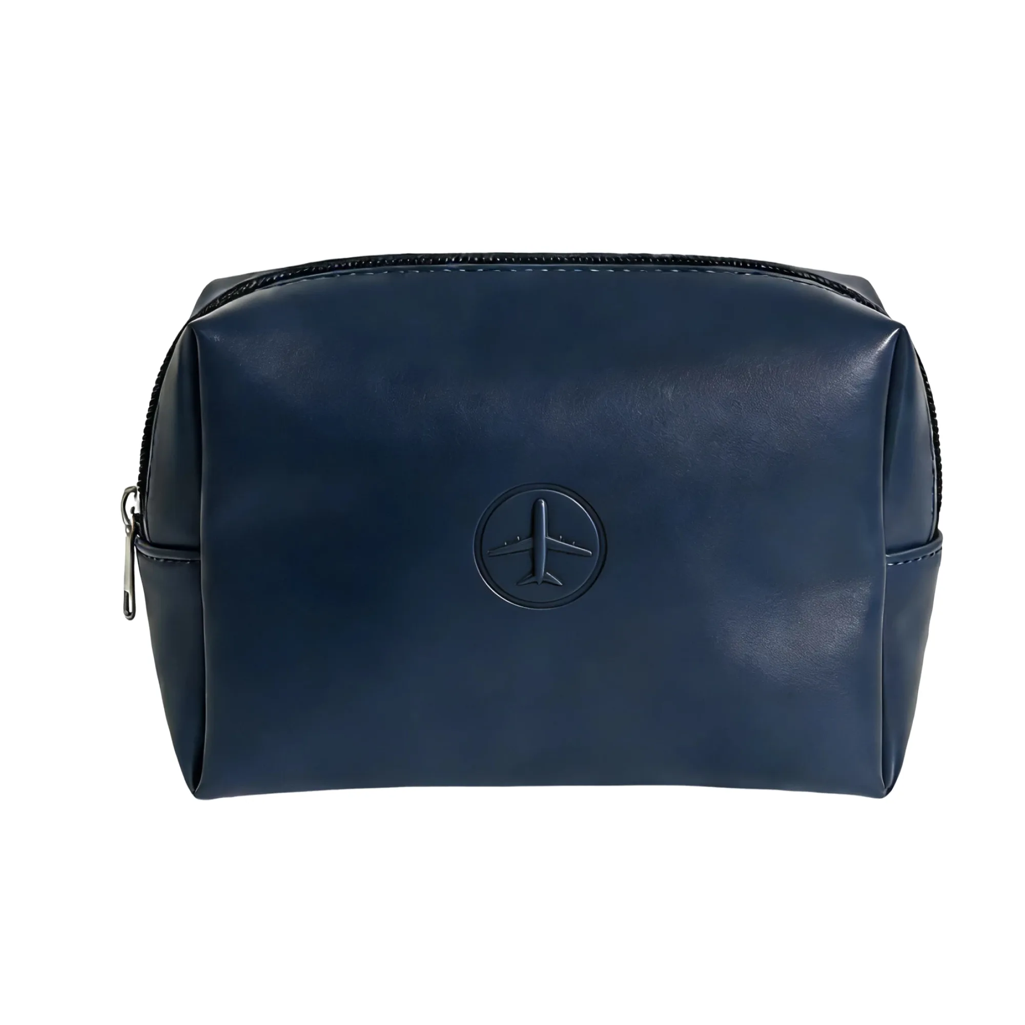 PU Square Cosmetic Bag with Zipper Closure