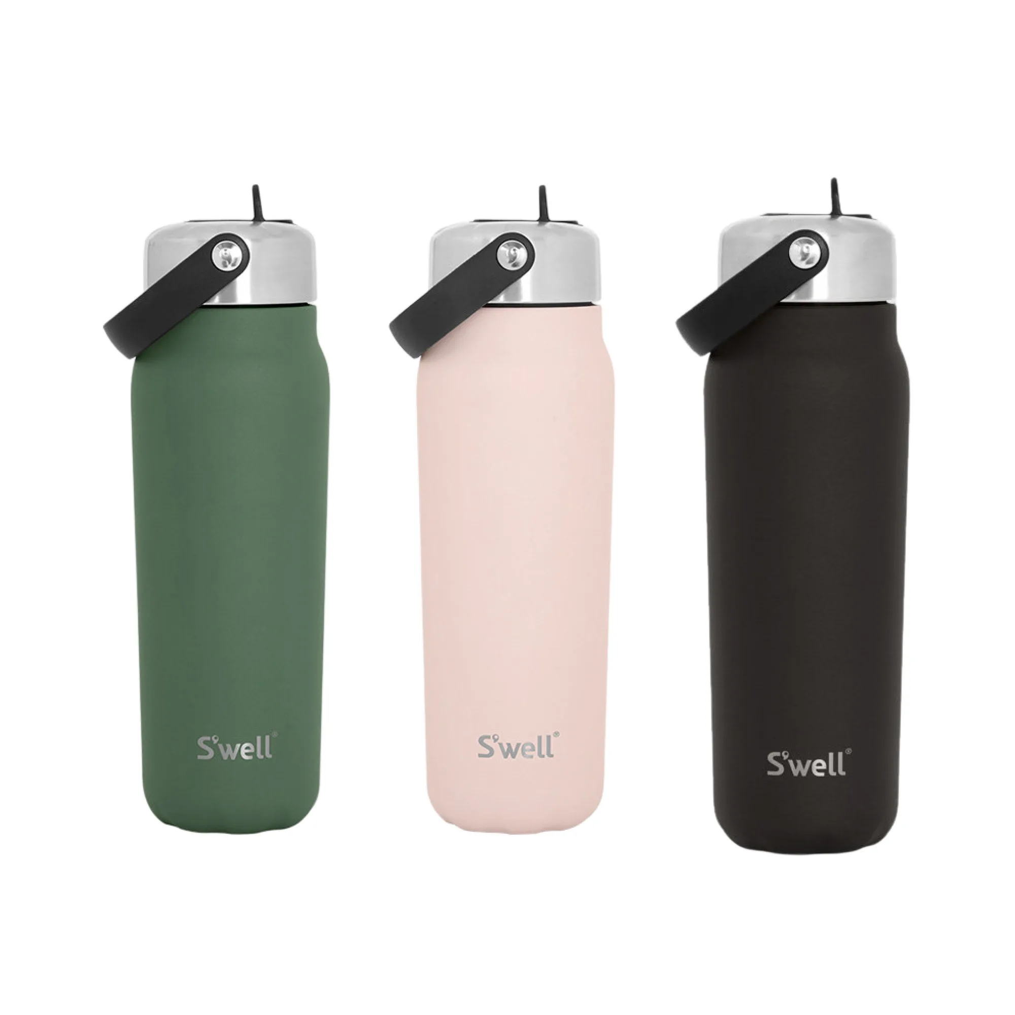 S'well Traveler Series Wide Mouth Straw Bottle with Handle — View 1