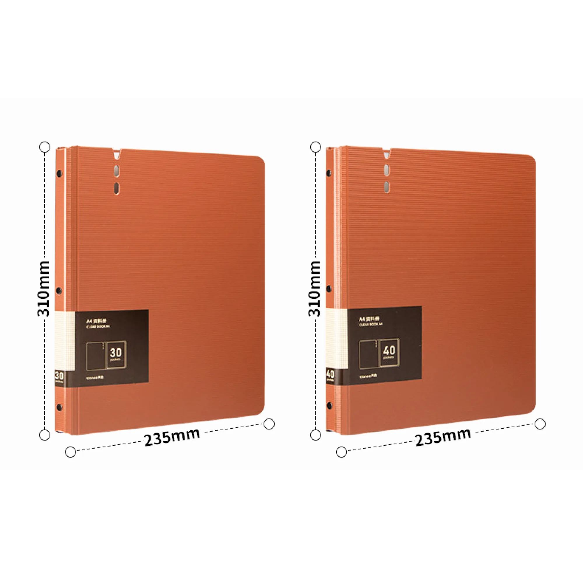 A4 Document Folder with Transparent Insert Pages
